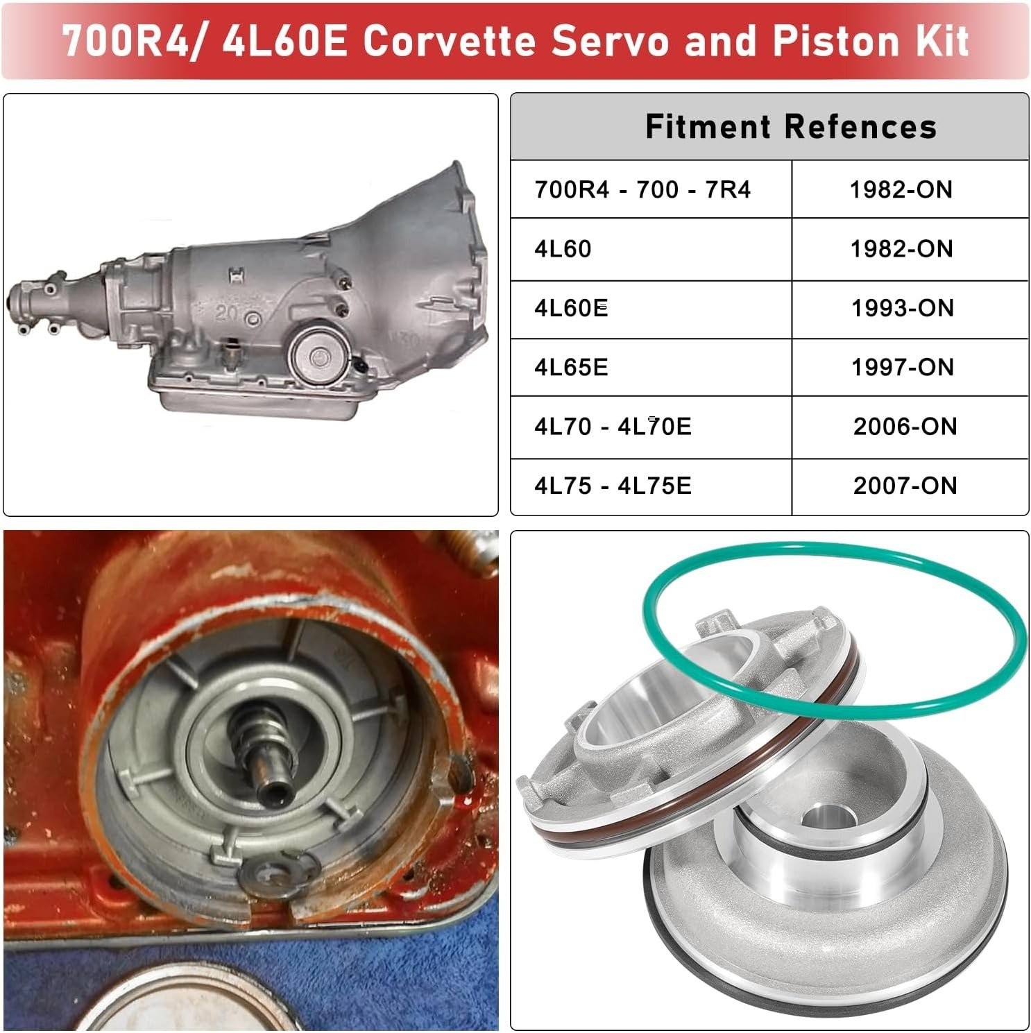 Hi-Performance CORVETTE SERVO KIT A74905BK TH700R4 4L60E 4L65E GM Corvette Style