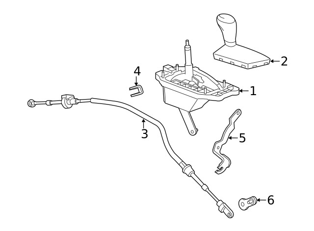 Genuine GM Automatic Transmission Shift Lever Assembly 23320197