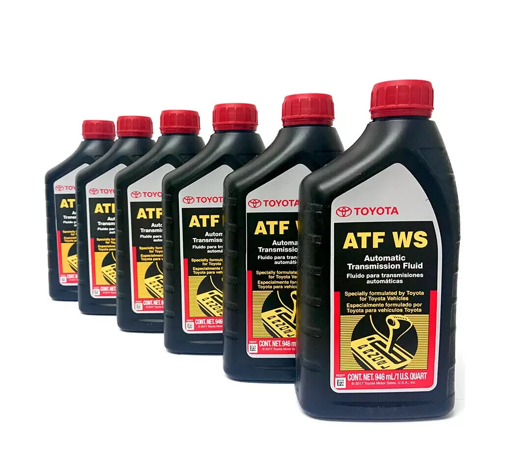 Toyota Lexus Sion ATF WS Transmission Fluid 00289-ATFWS OEM Case of 6 Quarts