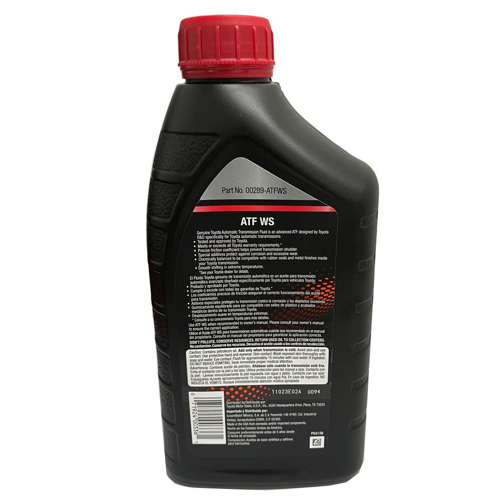 Toyota Lexus Sion ATF WS Automatic Transmission Fluid 00289-ATFWS OEM 6 Quarts