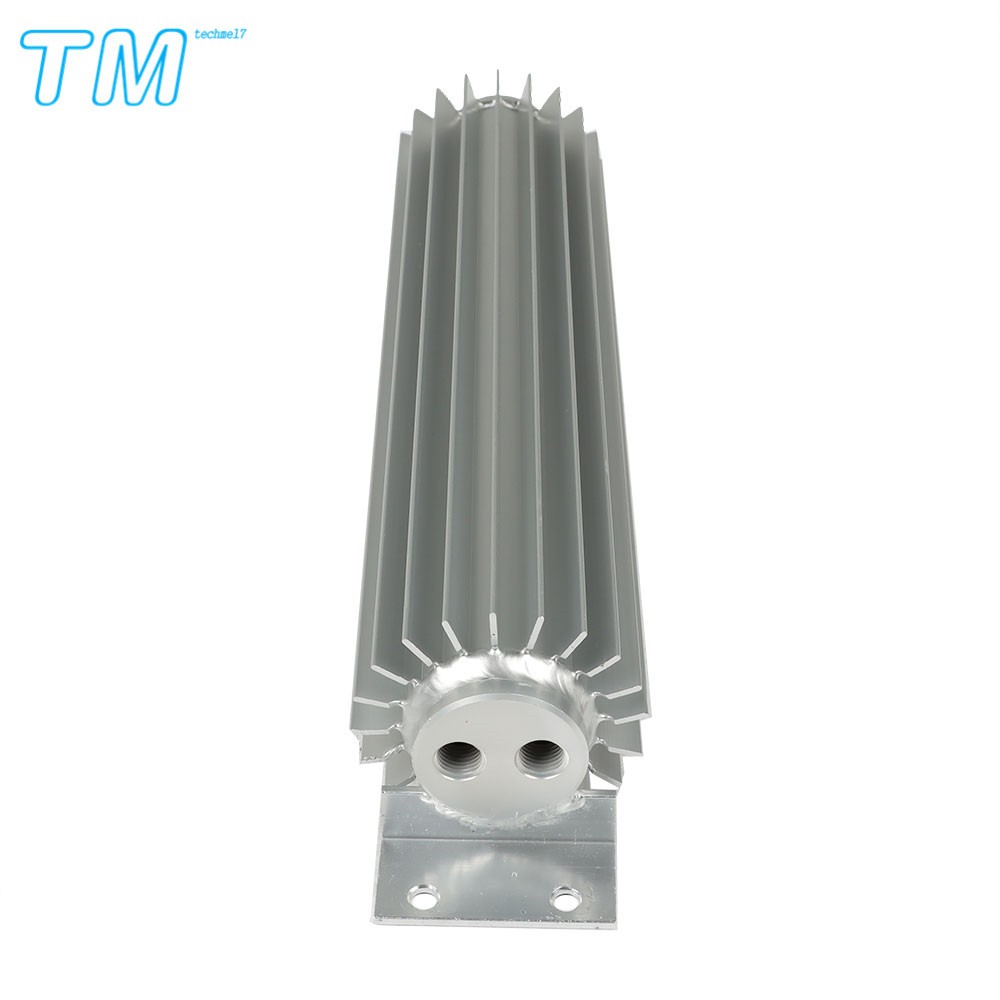 Dual Pass Aluminum Finned Transmission Oil Cooler 12″ For Hot Rod Cars Universal