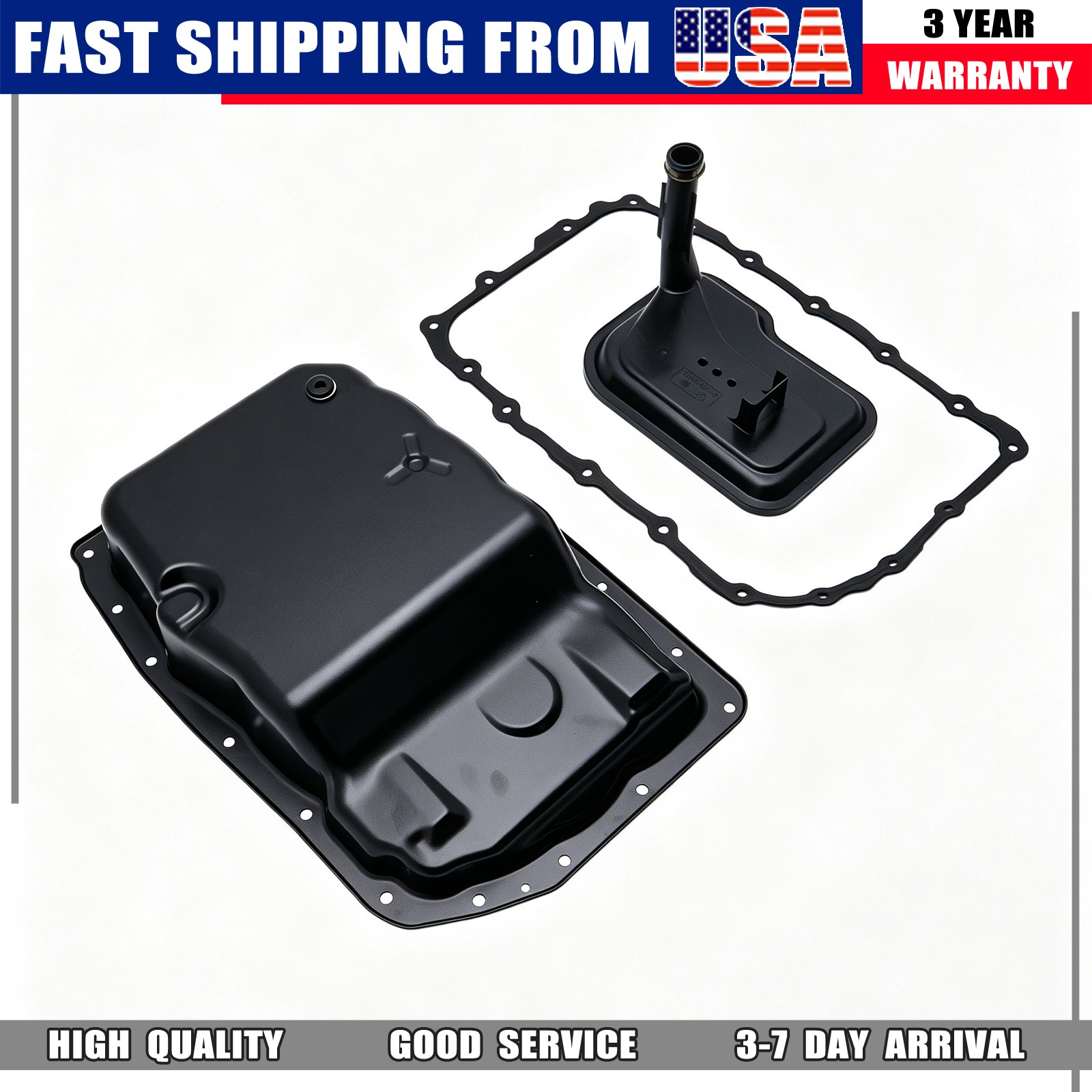 New Transmission Oil Pan W/Gasket ＆Filter fit 2009-2018 Chevrolet Silverado 1500