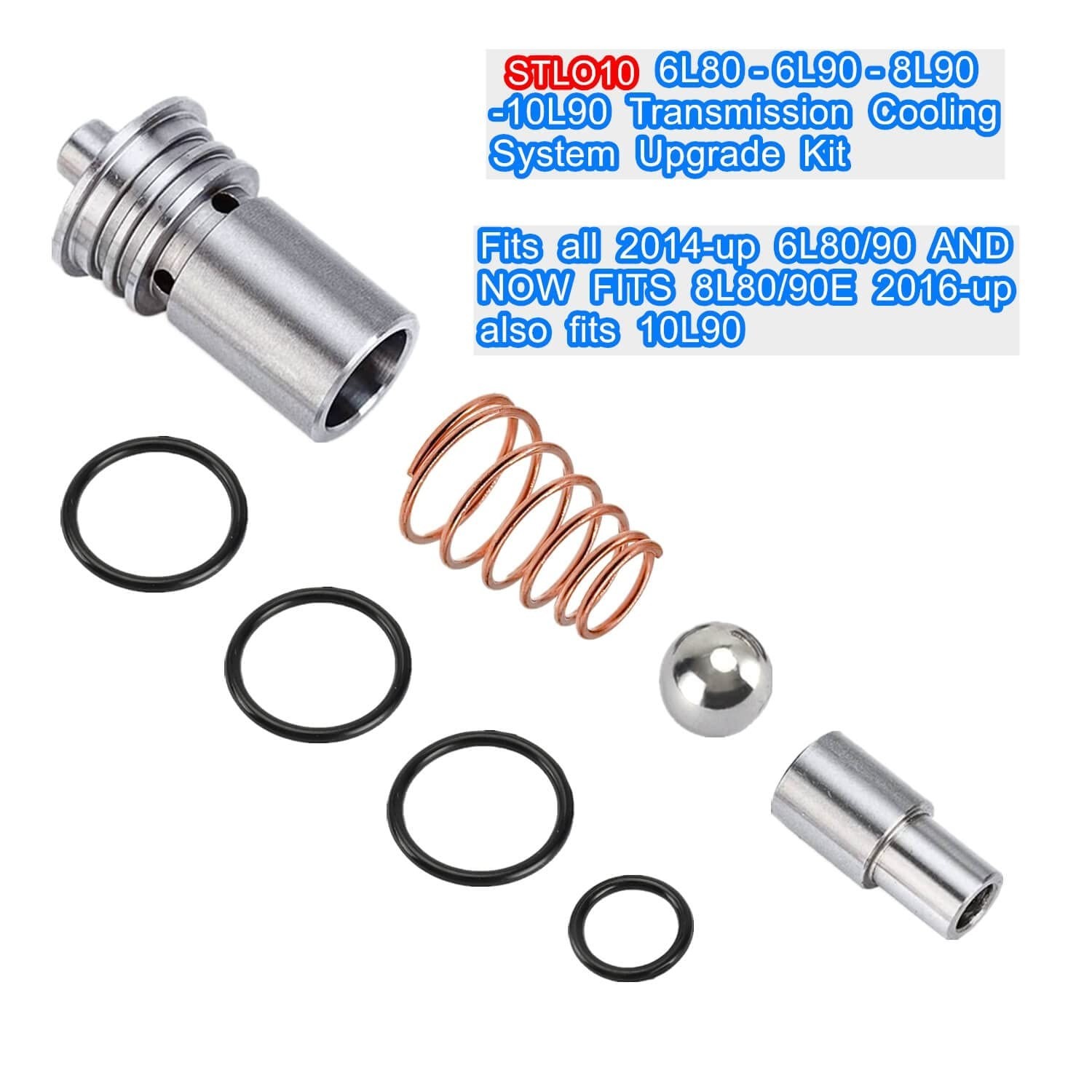 Transmission Cooling System Upgrade Kit for GM 6L80 6L90 8L80 8L90E 10L90 – Supe