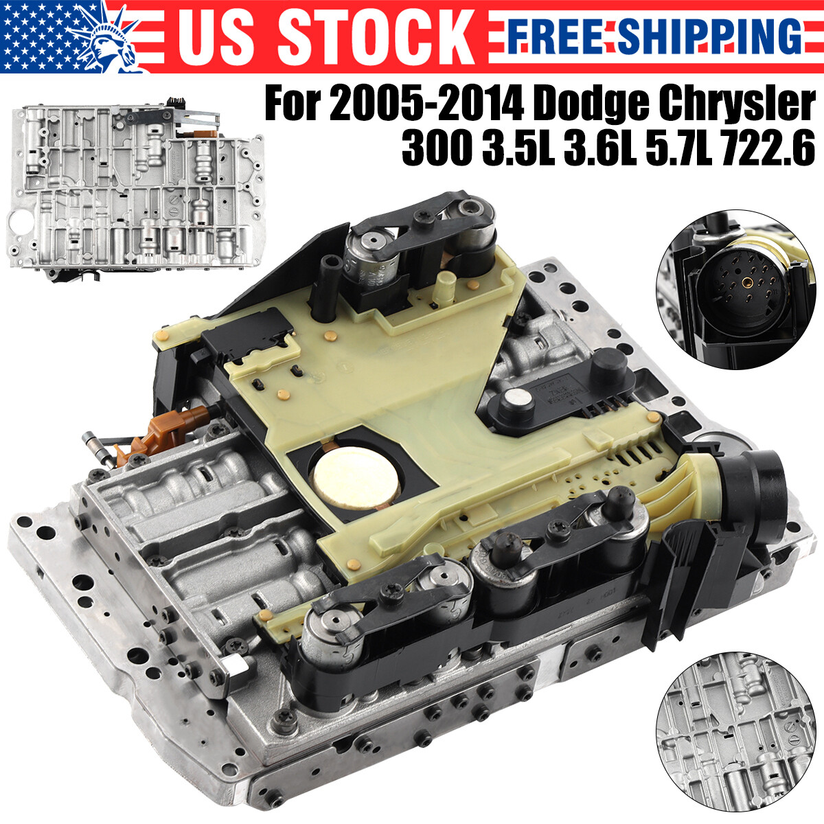 Transmission Valve Body W/Conductor Plate For Chrysler 300 Dodge Jeep 722.6/