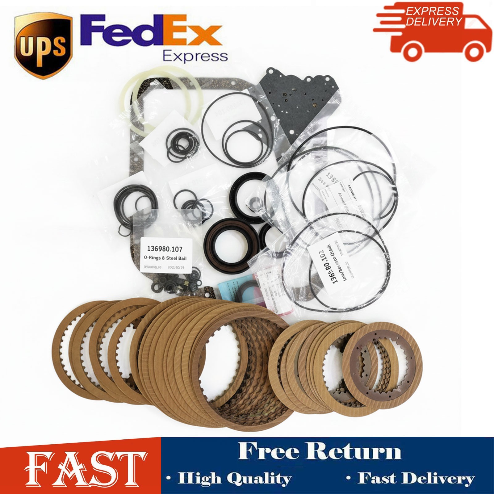 U140E U140F Auto Transmission Rebuild Kit Friction Overhaul Seal For TOYOTA RAV4