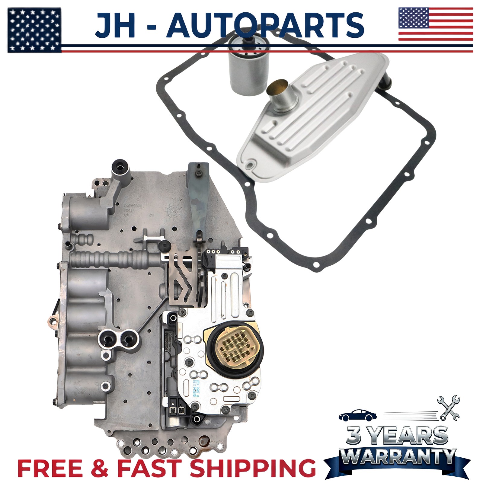 Transmission Valve Body W/Solenoids and Filter Kit Fits Dodge Chrysler Ram Jeep