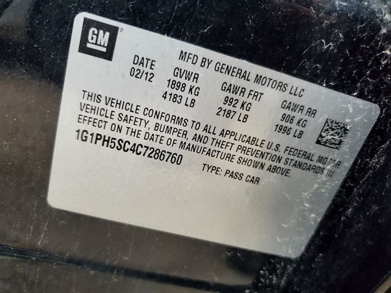 Automatic Transmission From 2012 Chevy Cruze