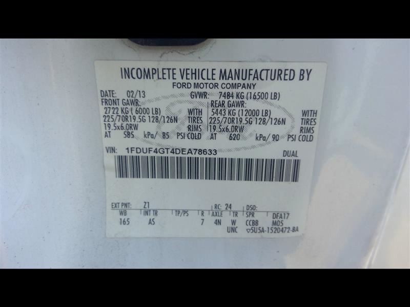 Automatic Transmission 6.7L Diesel 2WD Fits 12-14 FORD F250SD PICKUP 2284772