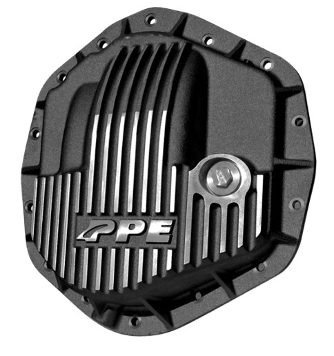 PPE Brushed Transmission Pan & Rear Diff Cover Kit For 2001-2019 GM 6.6L Duramax