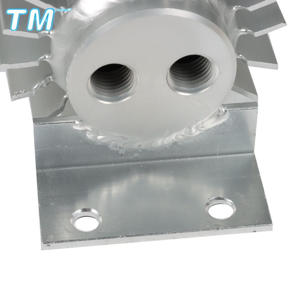 Dual Pass Aluminum Finned Transmission Oil Cooler 12″ For Hot Rod Cars Universal