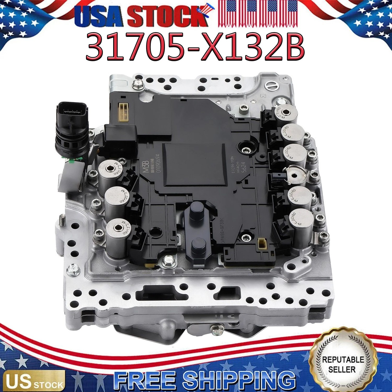 Valve Body & Solenoid For 2014 2015 Infinity Q50 3.7L 31705-X132B RE7R01A FAST