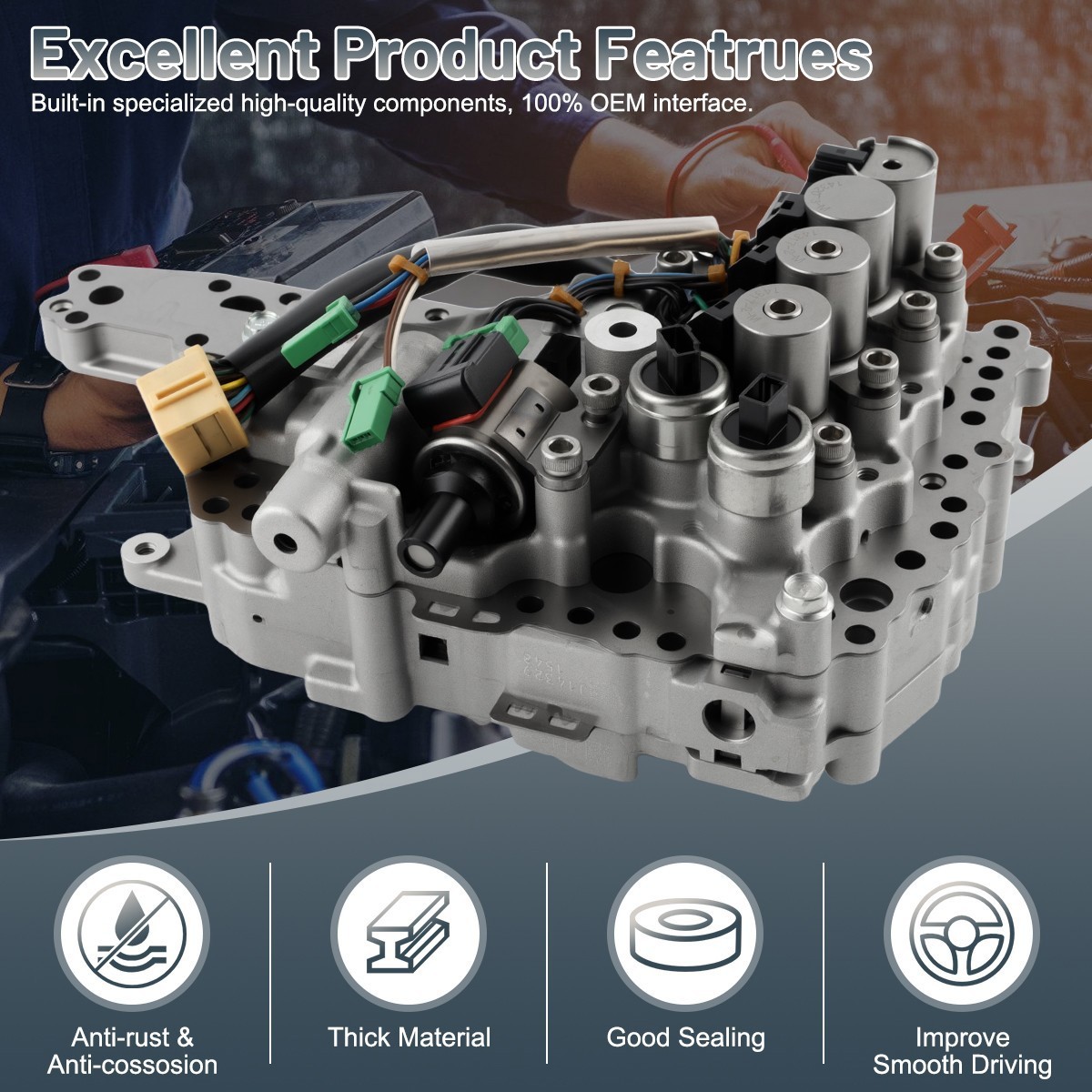 CVT Valve Body Transmission JF011E For 07-2017 Jeep Patriot Compass 2.0/2.4/2.5L