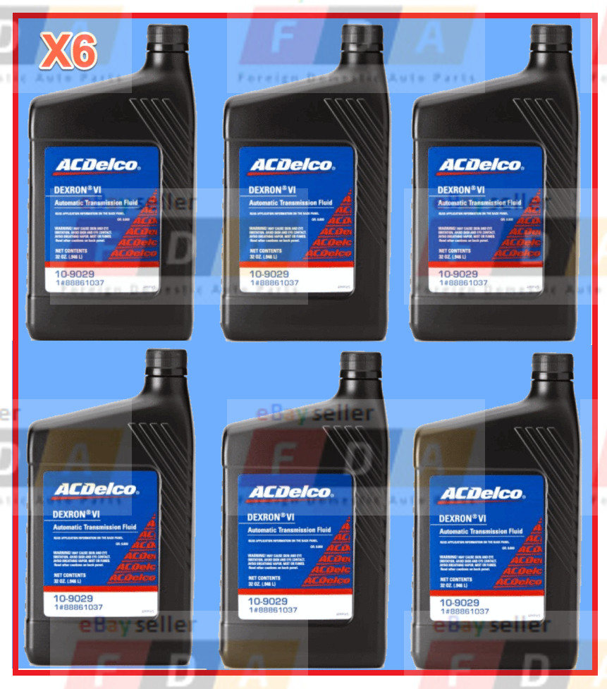 6 Quarts GMC OEM Automatic Transmission Fluid ATF AcDelco Dextron VI
