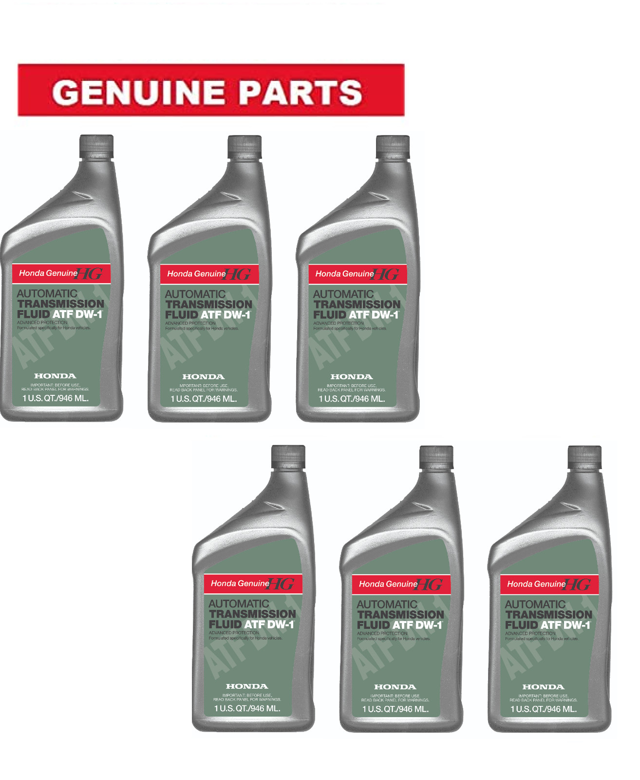 6 Quarts GENUINE Automatic Transmission oil Fluid ATF DW1 for HONDA Acura
