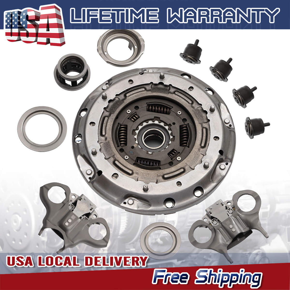 For 2012- 2019 Ford Focus Fiesta 6DCT250 DPS6 Transmission Dual Clutch Fork Kit