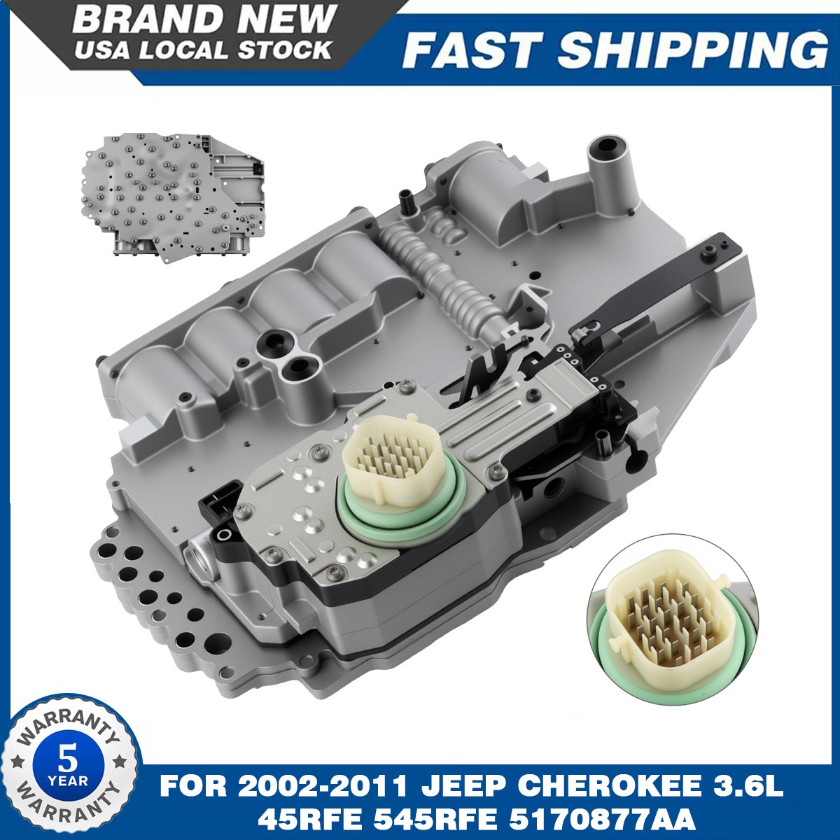 OEM 545RFE Transmission Valve Body /w Solenoid For Dodge Ram Chrysler Charger