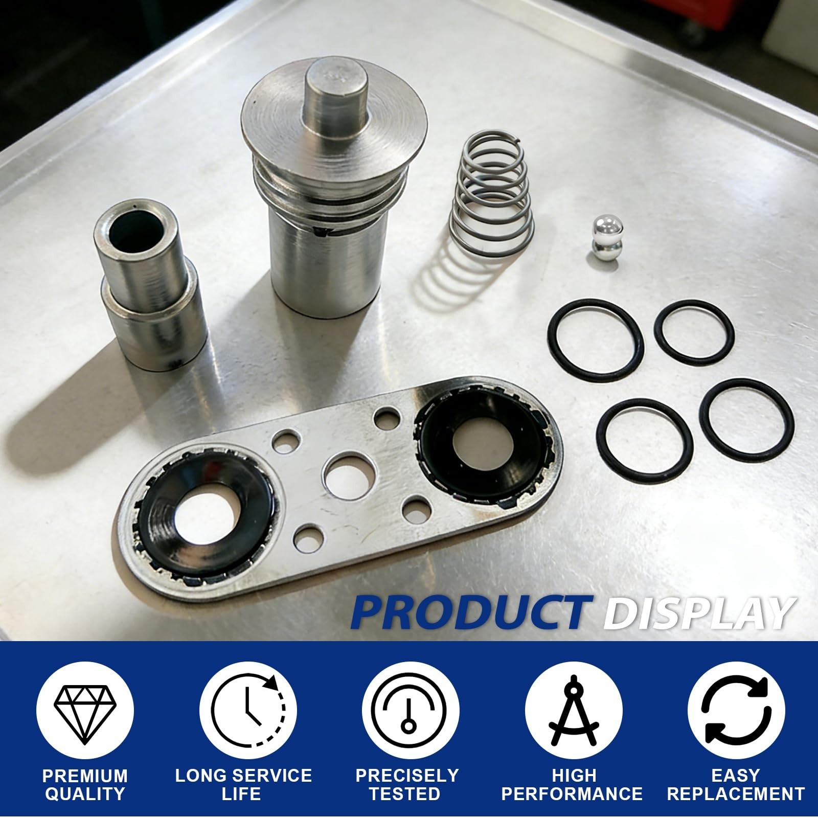 Cooler Flow Bypass Valve Kit with Gasket, Upgrade for GM 6L80/6L90 & 8L80/8L90E