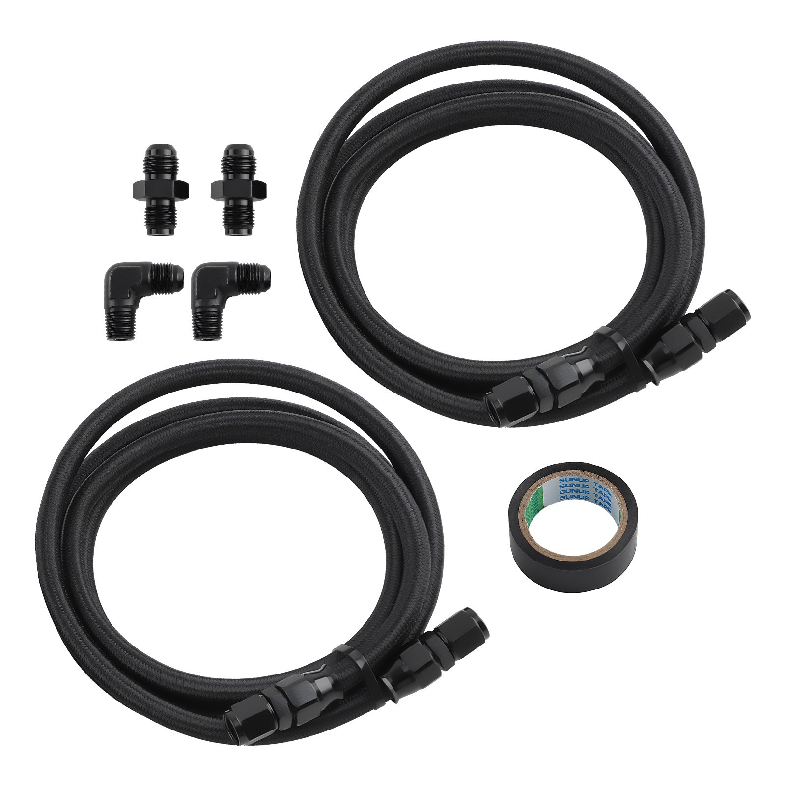 6AN PTFE Transmission Cooler Lines Set For GM 4L60E 4L65E TH350 TH400 700R4