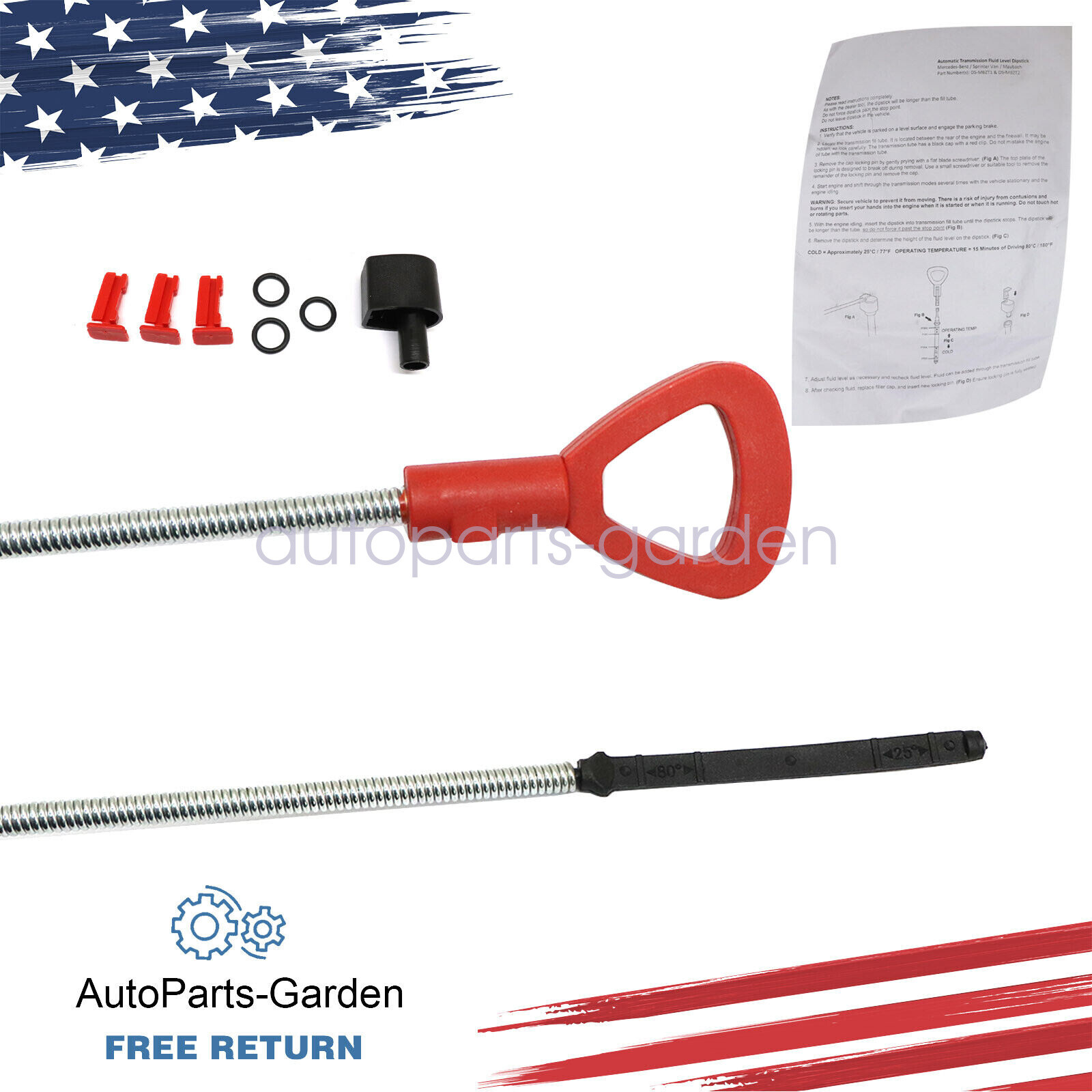 TRANSMISSION DIPSTICK fit Mercedes Benz Automatic Fluid 1405891521 W/ Pin & Seal