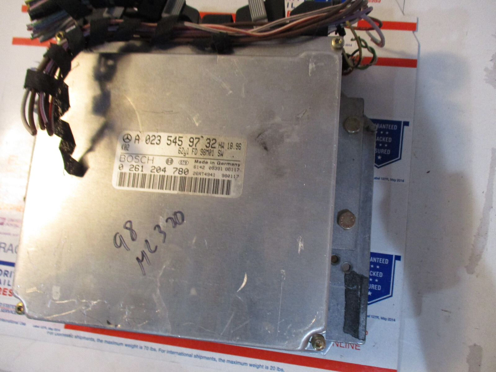 🚘 1998 ML320 COMBO ECU CONTROL UNIT BOSCH ENGINE MODULE ECM TESTED POWER PCM