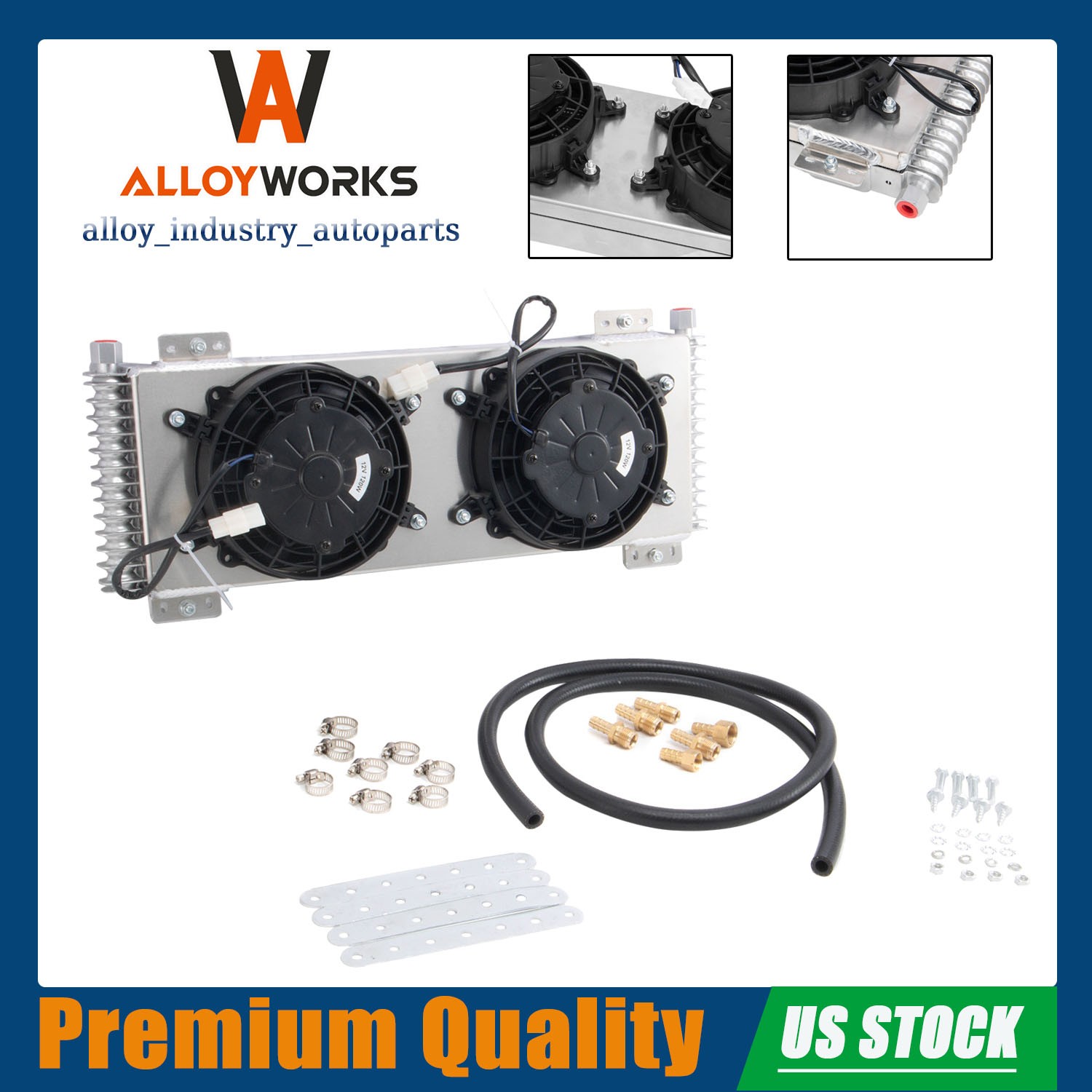 Transmission Oil Cooler Shroud Fans Tru-Cool 40,000 GVW For Light Truck Upgraded
