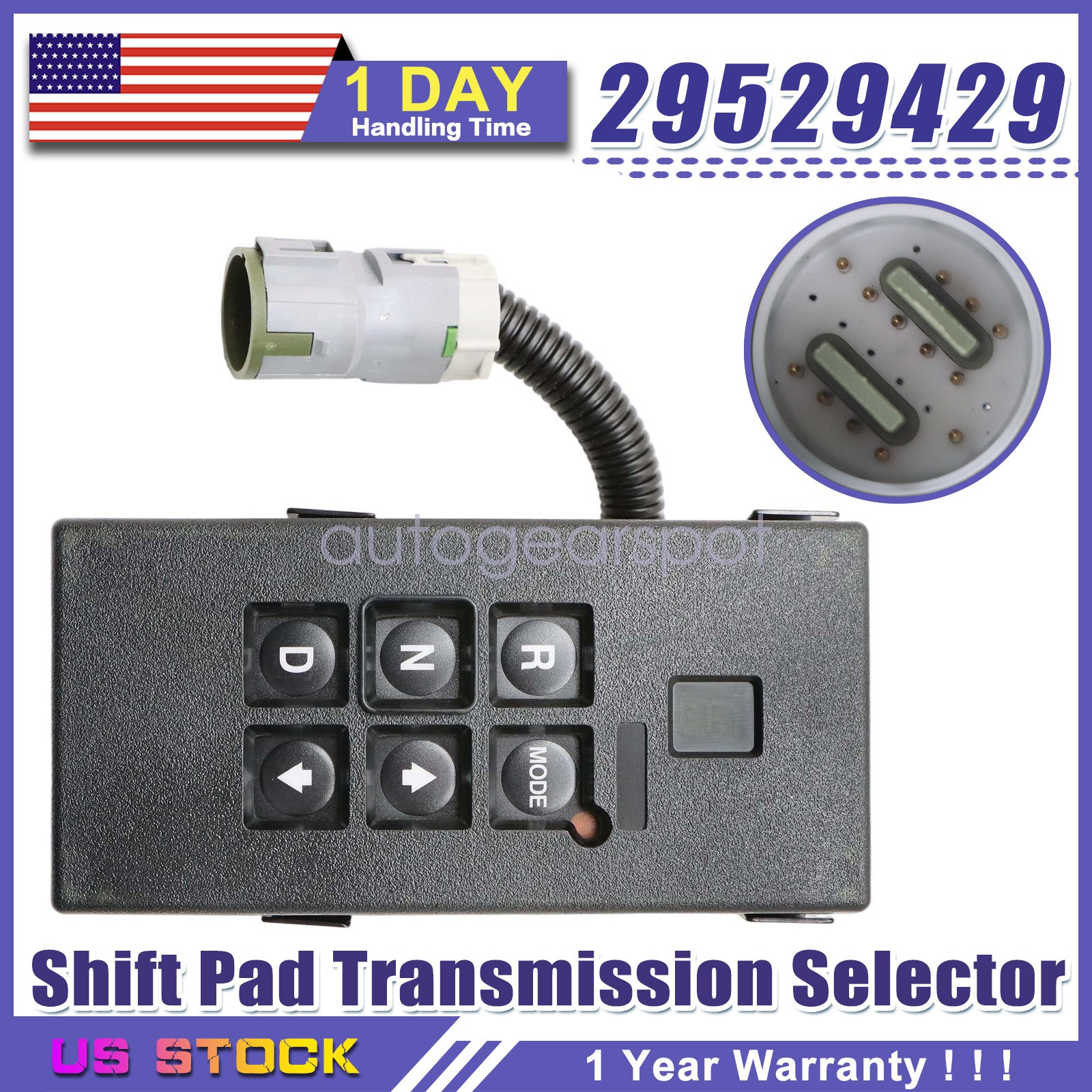 WTEC-3 Push Button Shifter 29529429 For Allison Shift Pad Transmission Selector