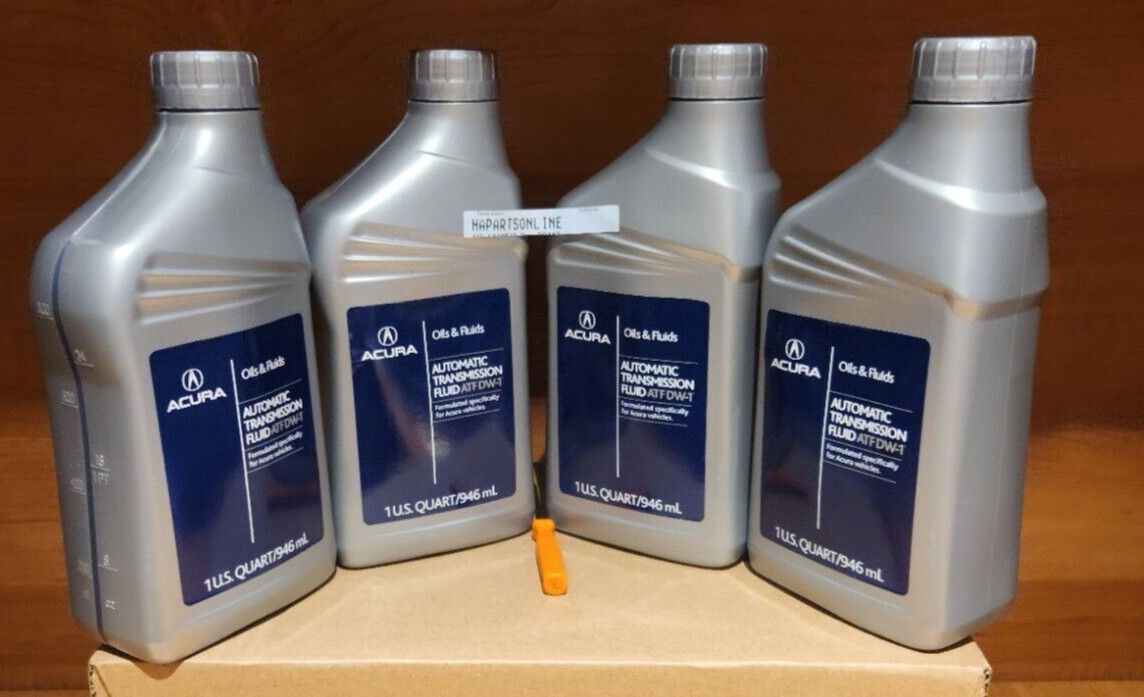 4x QTS Acura OEM ATF DW-1 Automatic Transmission Fluid 08200-9008A
