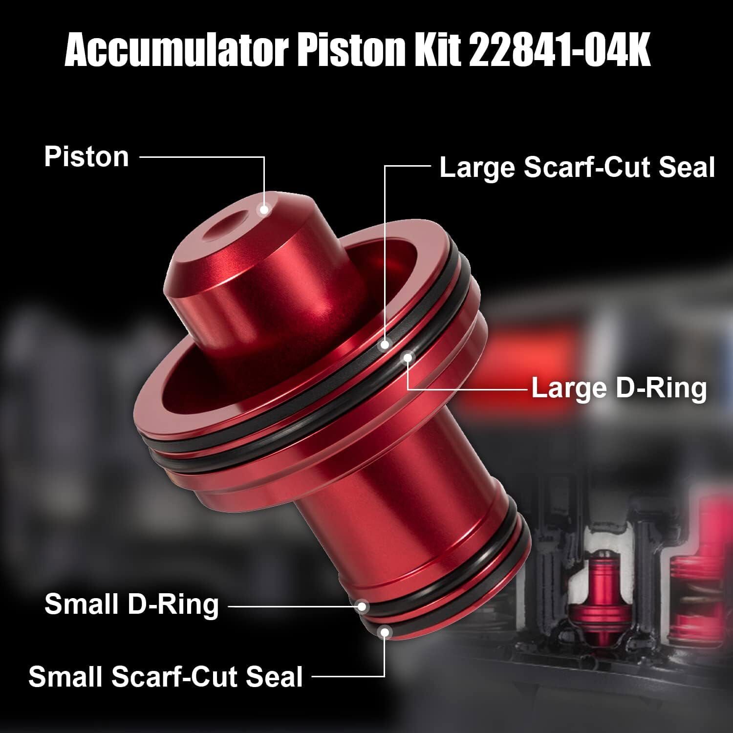 22841-04K Anodized Aluminum alloy Accumulator Piston Kit for 42-46-47-48RH/RE