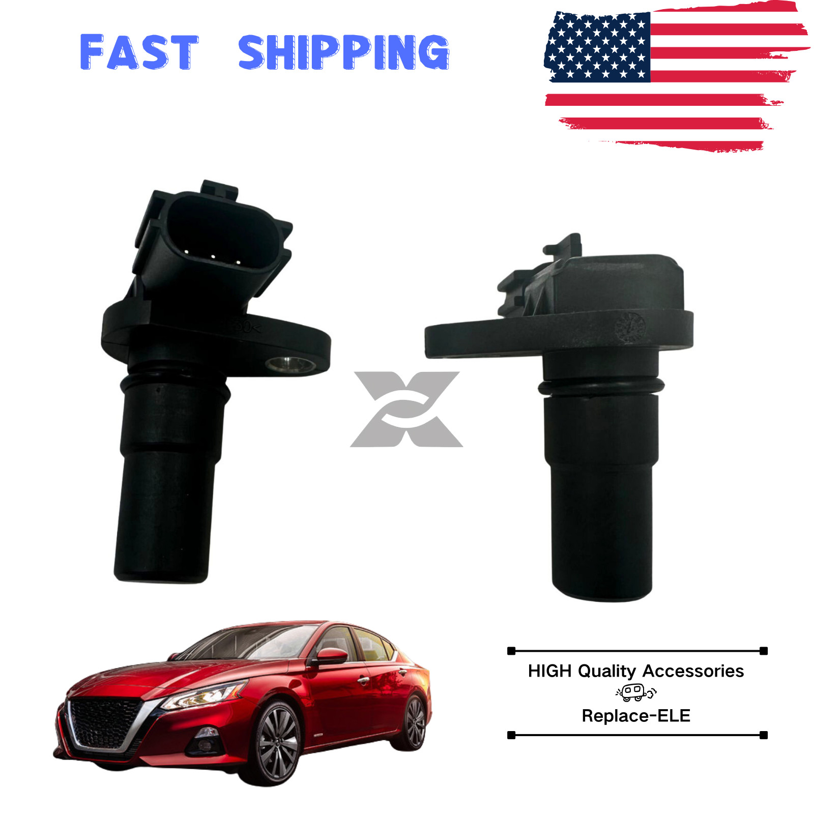 2Pc Trans Input/Output Vehicle Speed Sensor For Nissan Altima Sentra Juke Maxima