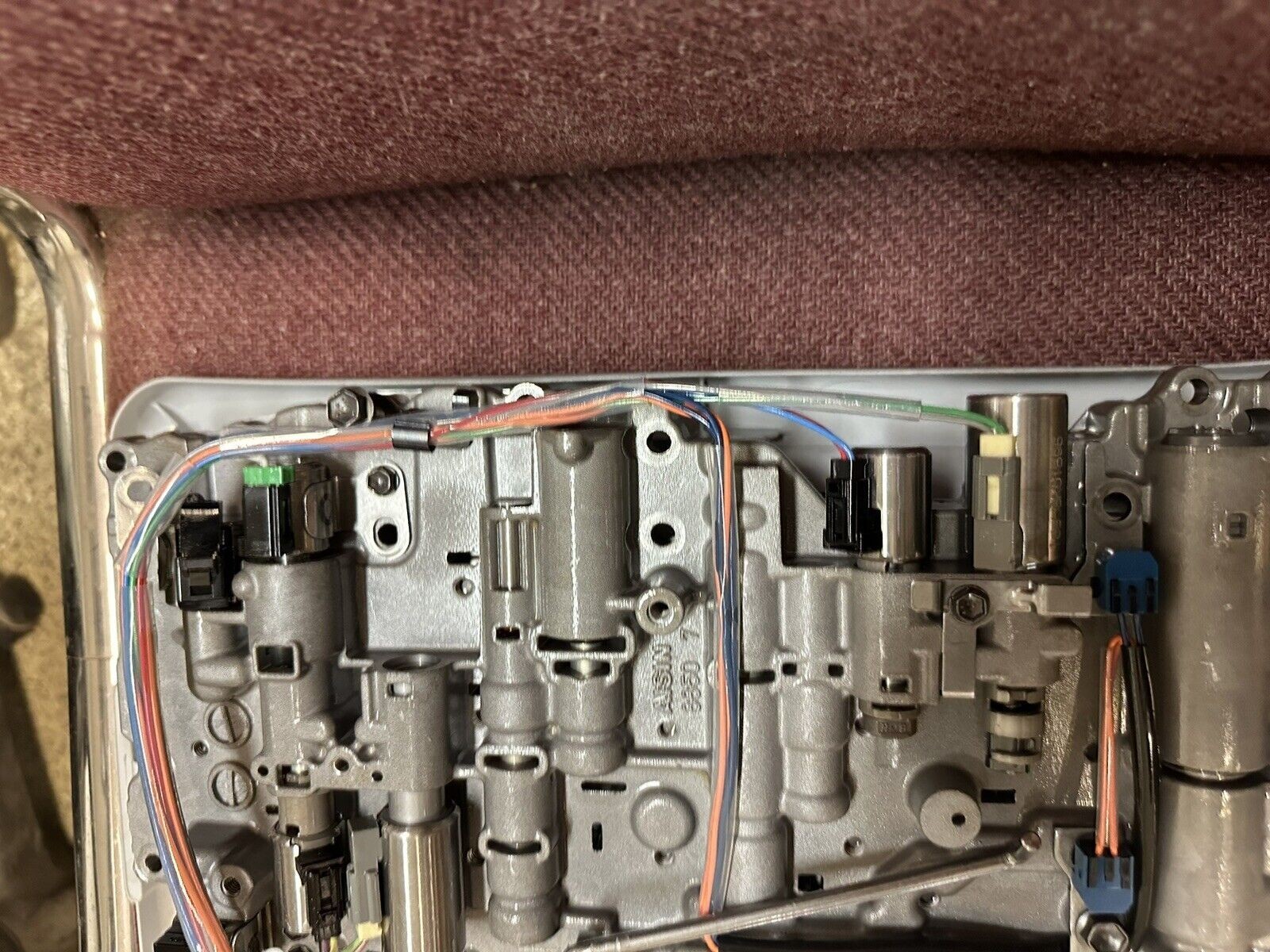 A750 E A750F TOYOTA TRANS VALVE BODY 7 SOLENOID CAST 8850 VB PLATE CODE T05 T06