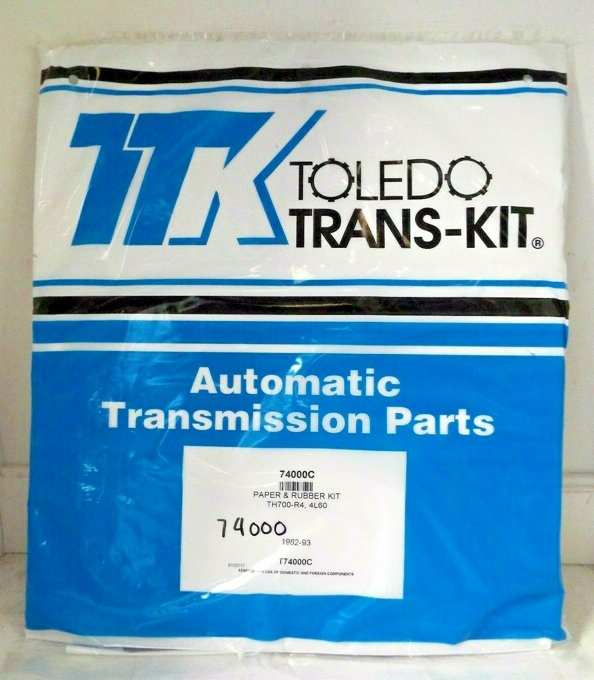 . 700-R4 gasket set paper and rubber kit for GM 700r4