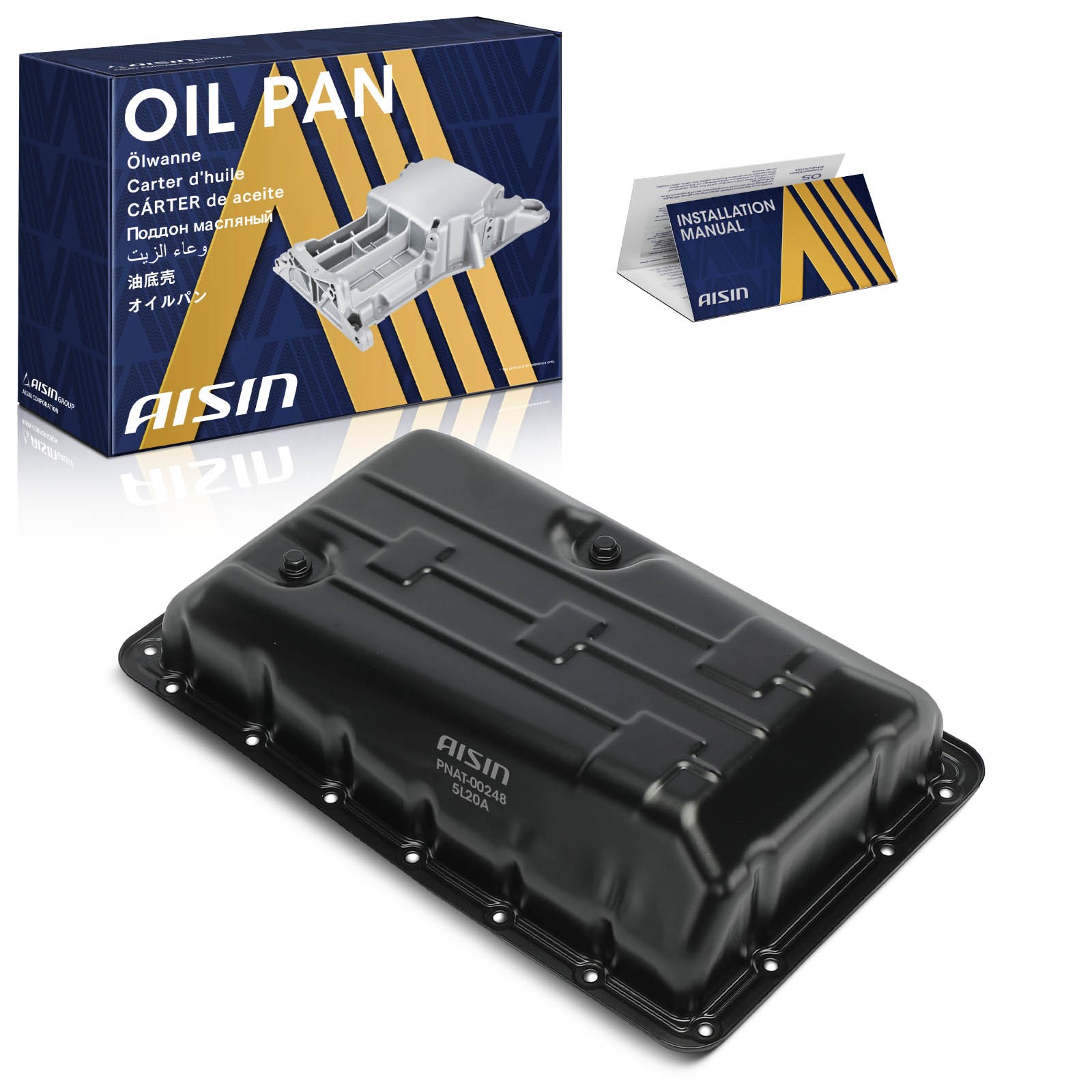 AISIN Transmision Oil Pan for Toyota Tacoma Tundra 4Runner Lexus GX470 2004-2023