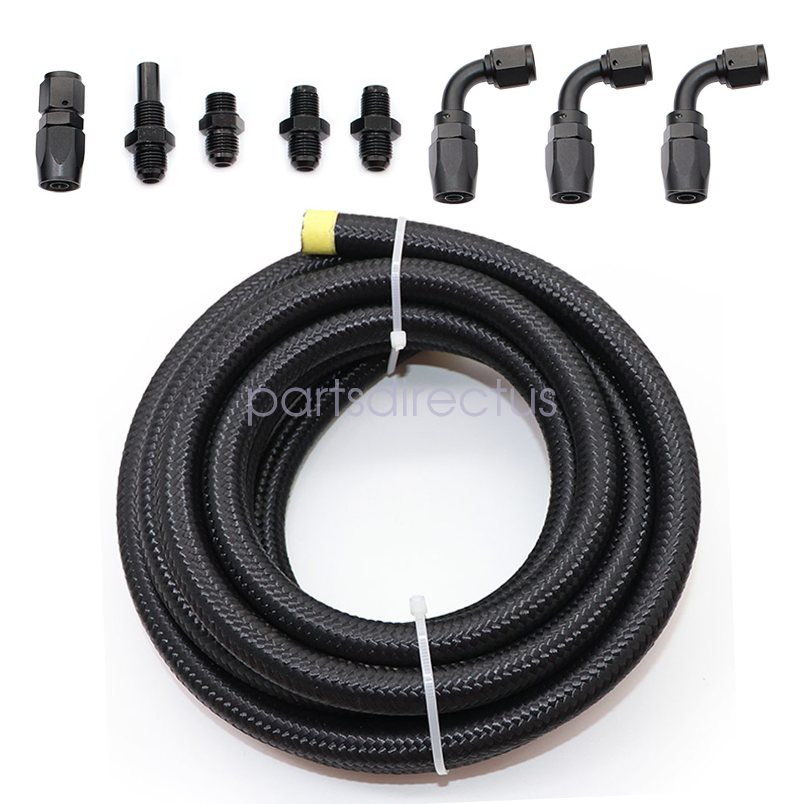 Automatic Transmission Cooler Line Kit fit 4L80E 6AN Nylon Steel Braided Line