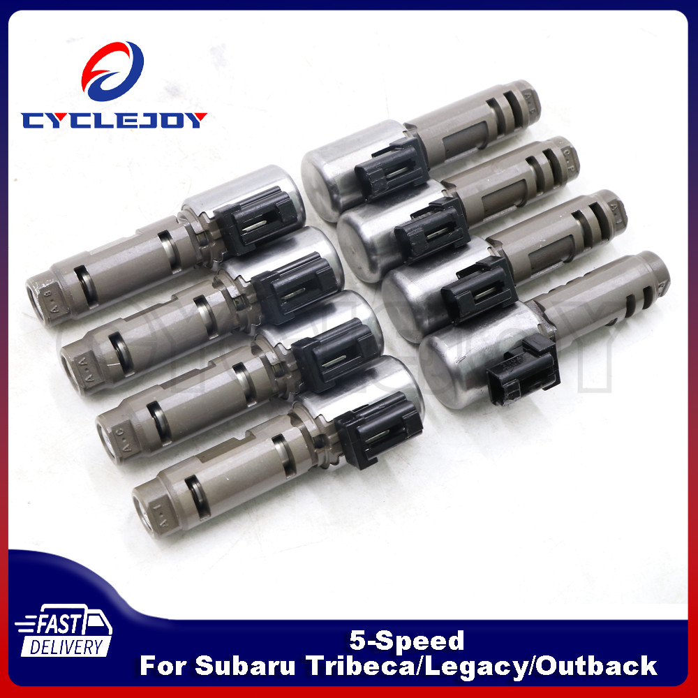 8PCS Transmission Solenoid Kit 5-Speed For Subaru Tribeca/Legacy/Outback 5EAT