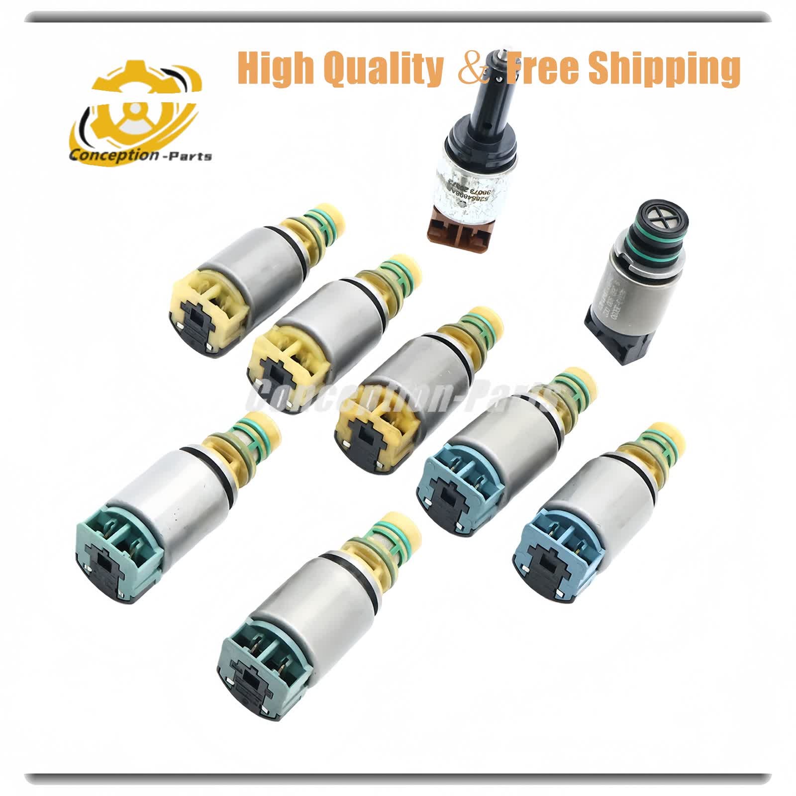 9 Pcs 845RE kit Transmission Solenoid For Dodge Charger 2012-2018 3.6L V6 DFL