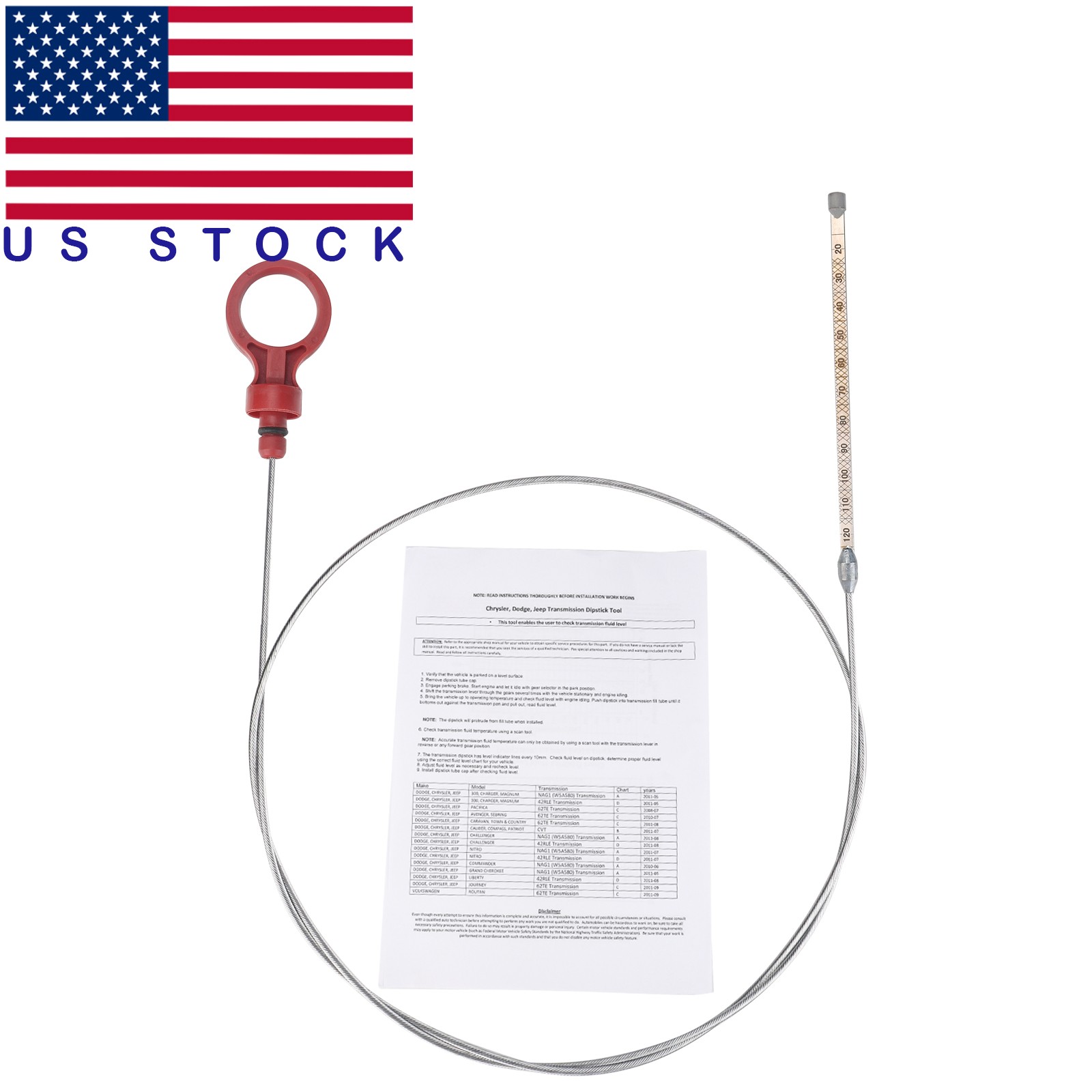 Auto Transmission Fluid Level Dipstick Tool For Dodge Jeep Chrysler 9336 917-327