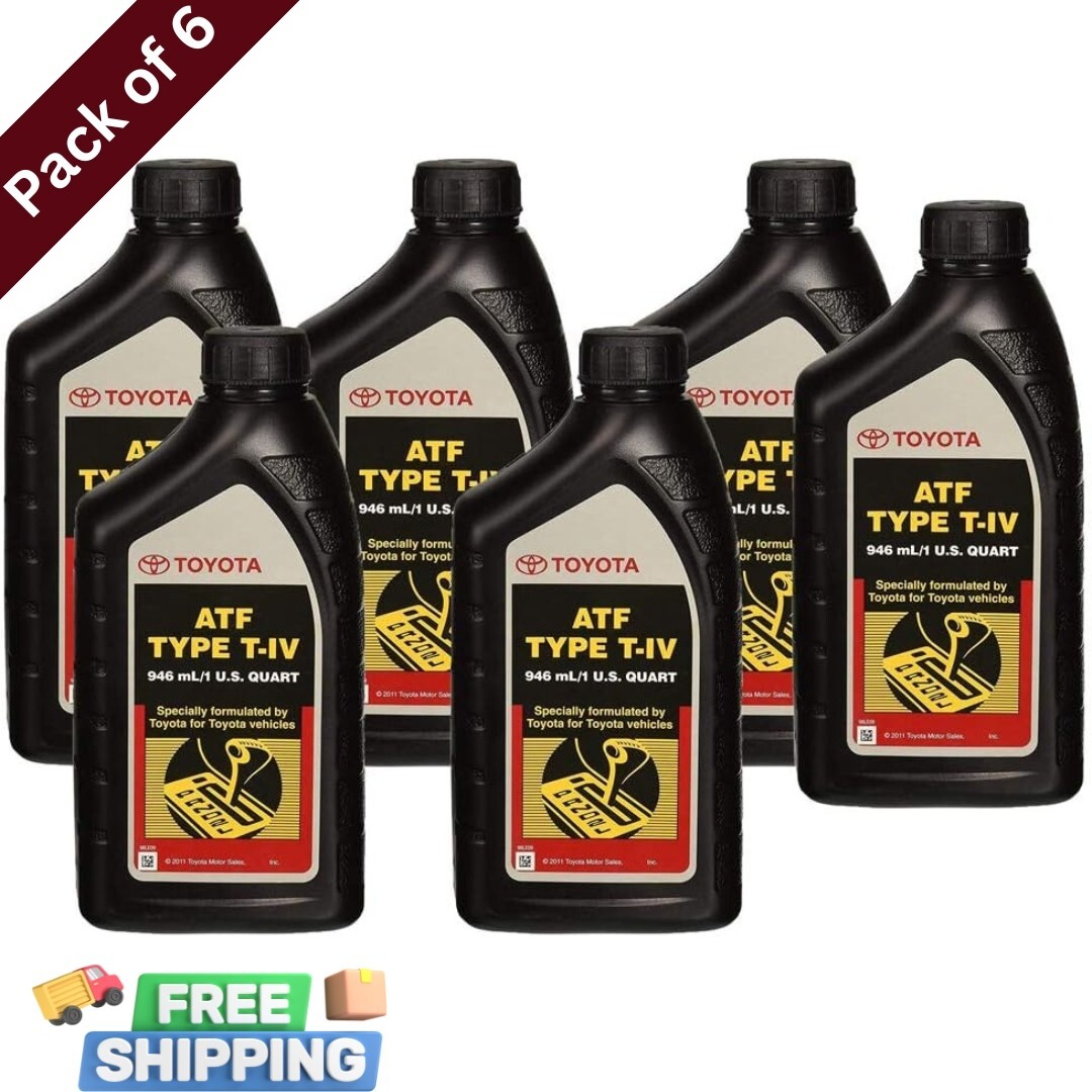 6 Quarts Genuine OE ATF T-IV Automatic Transmission Fluid For Toyota Vehicles