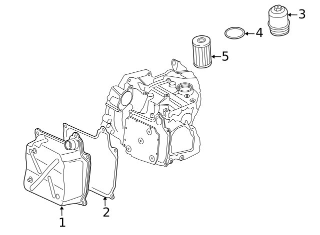 Genuine Volkswagen Filter Housing 02E-305-045