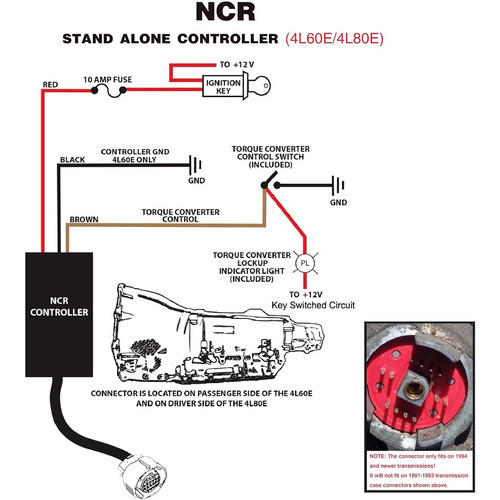 NCR60E 4L60E Stand Alone Controller Full Manual Shift Automatic / Manual Lock Up
