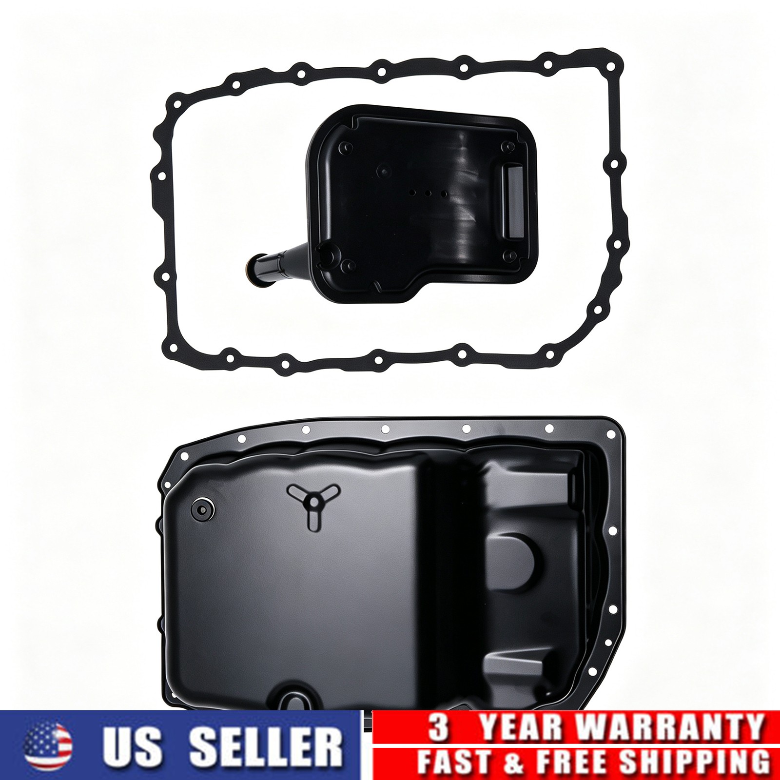 Fit 2009-2018 Chevrolet Silverado 1500 New Transmission Oil Pan W/Gasket ＆Filter