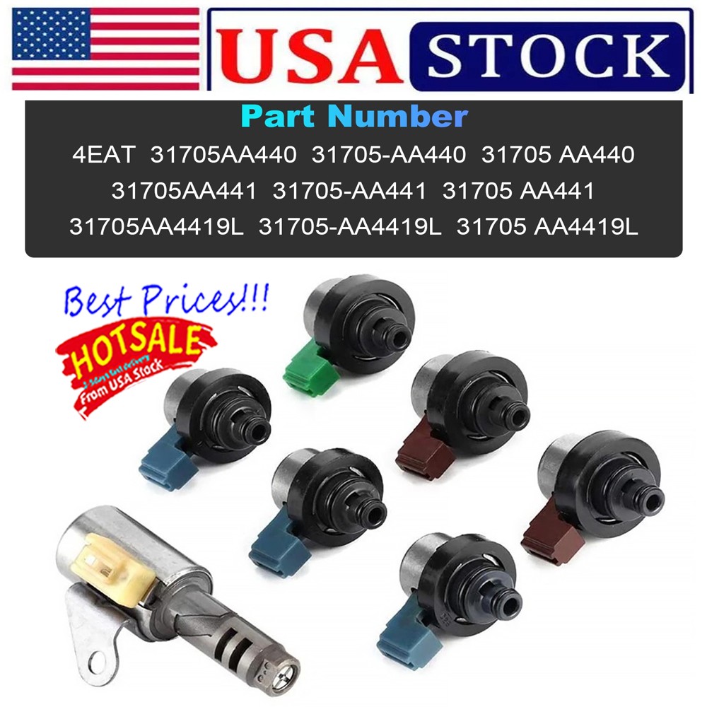7PCS SET 4EAT TRANSMISSION SOLENOID KIT FOR SUBARU FORESTER 2.4L 2.5L – US STOCK