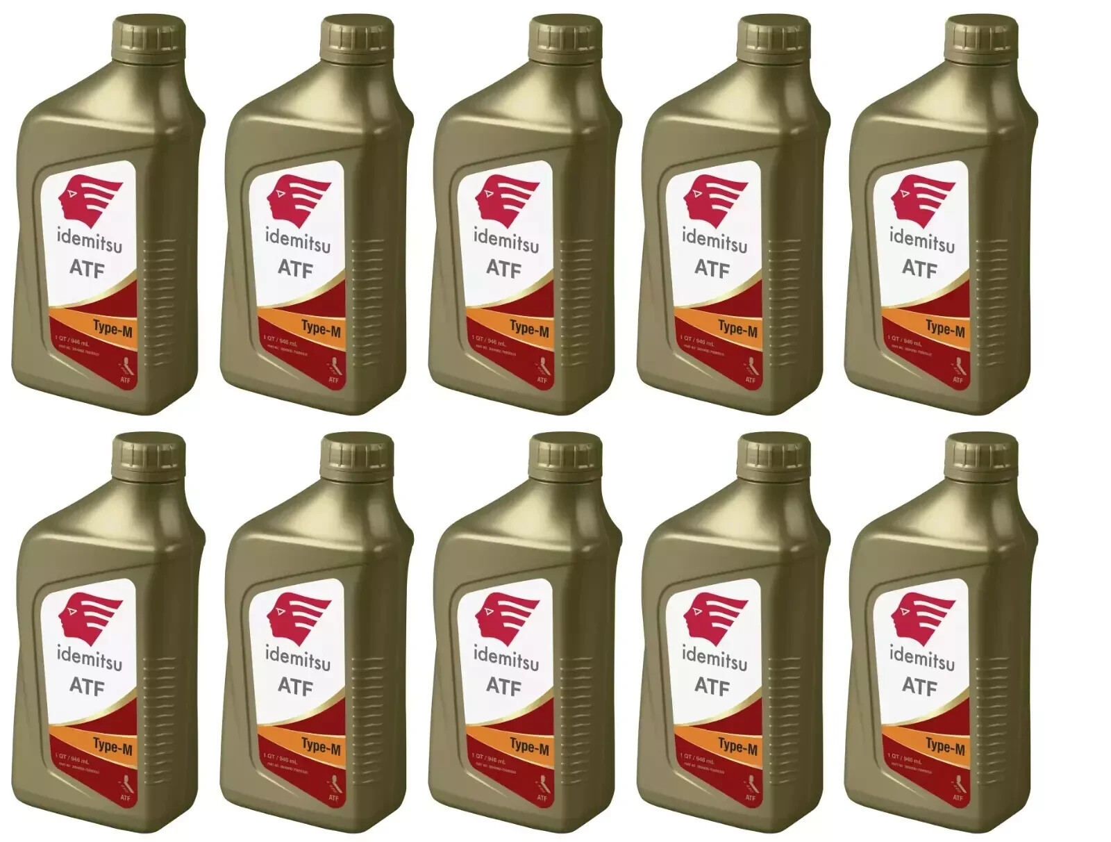 For Mazda 2 3 5 6 CX-7 Set of 10 Qts OEM Auto Trans ATF Type M Oil Fluid Idemits