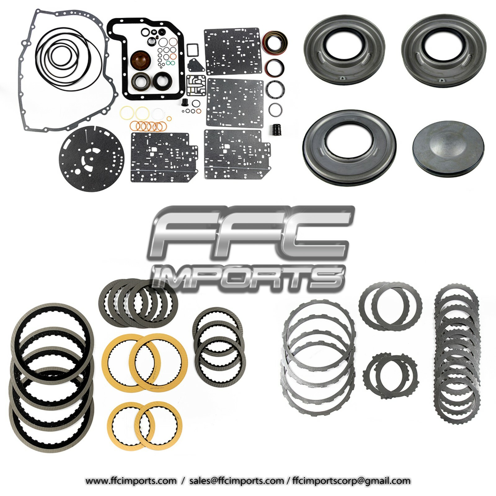 CD4E LA4AEL Transmission Master Rebuild KIT 94-08 Pistons Friction Steel Plates