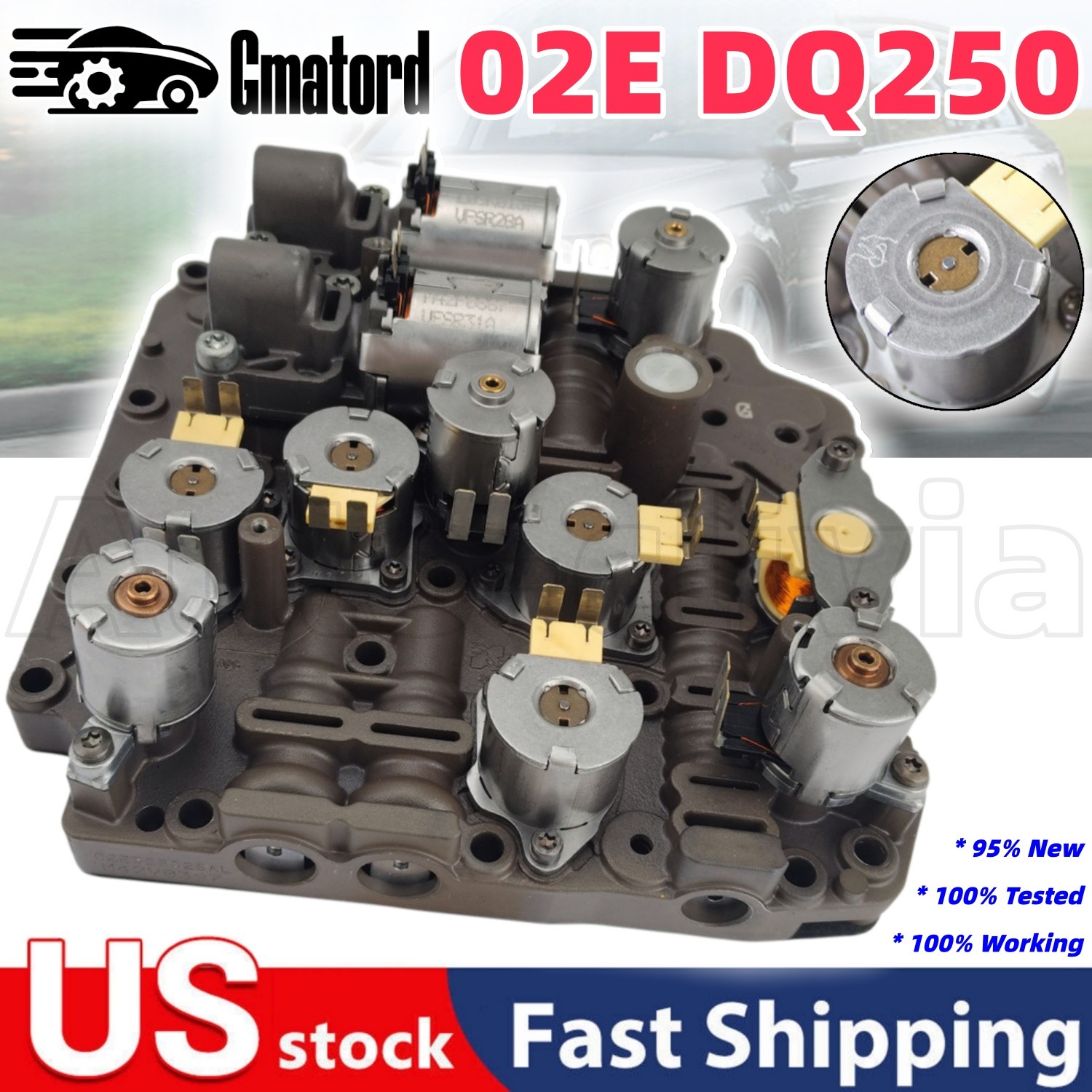 6-Speed DQ250 02E Mechatronic Transmission Valve Body for VW Golf Audi A3 Q3 DSG