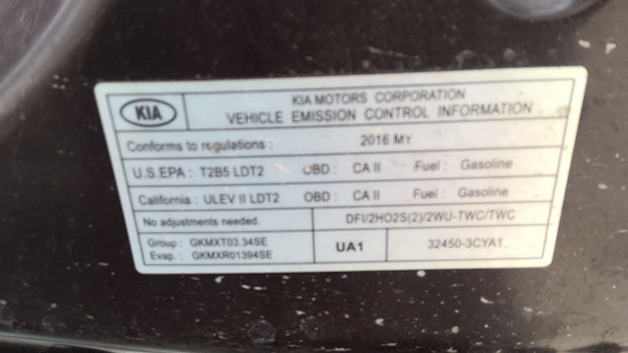 2015 – 2018 Kia Sedona Automatic Transmission 6 Speed 3.3L FWD AOD