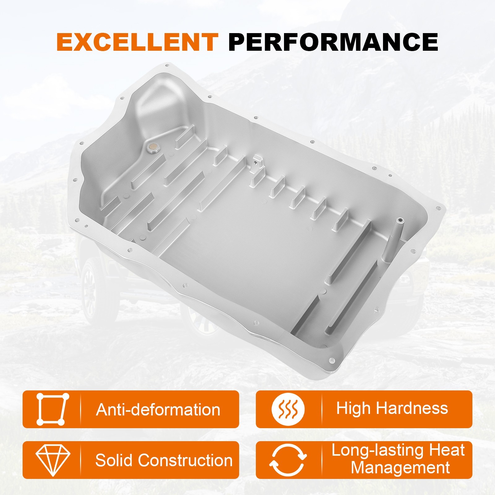 128051400 Cast Aluminum Deep Transmission Pan for 2020-2026 GMC/Chevy 6.6L L5P
