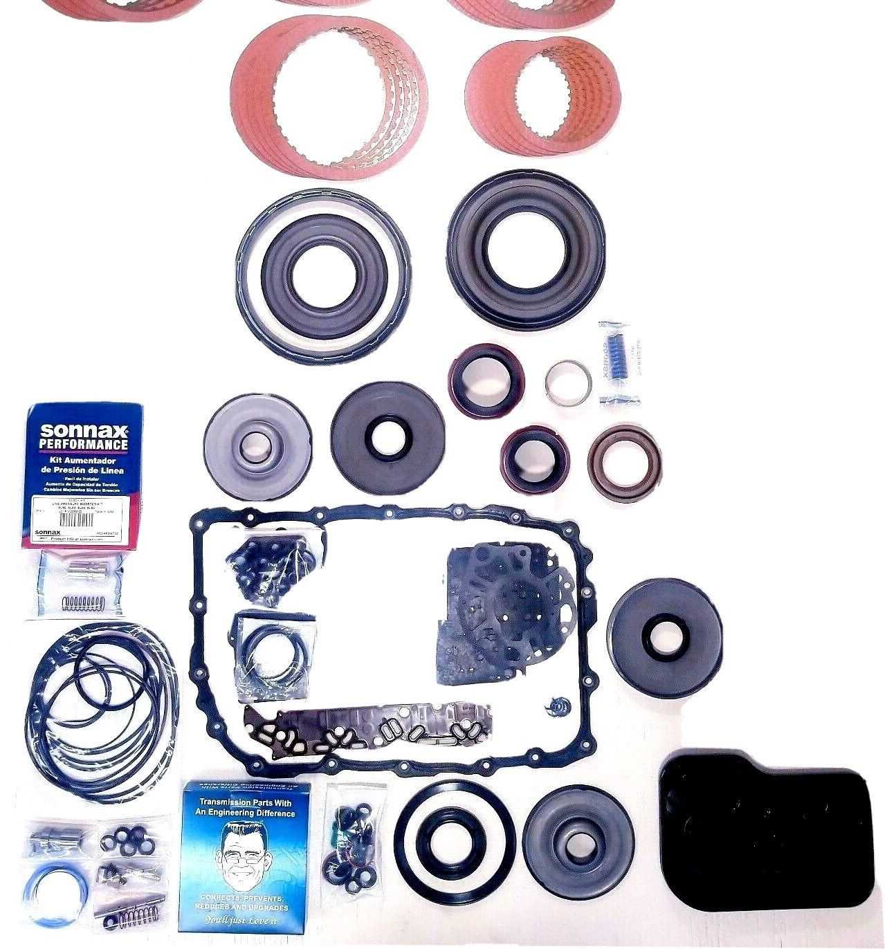 .GM 6L80e transmission rebuild kit overhaul kit Ver 1.0 stage 1 red clutches