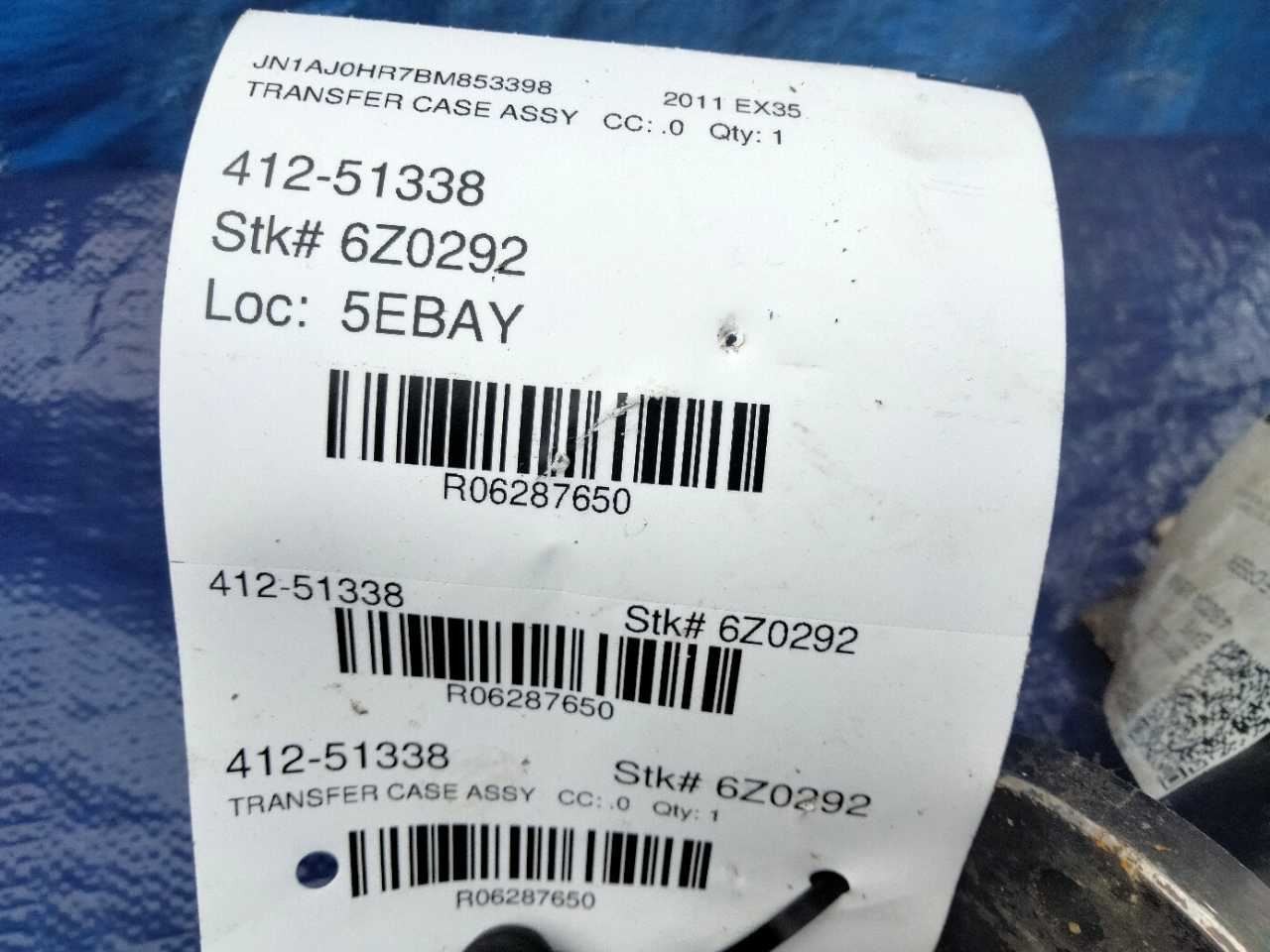 2011 2012 INFINITI EX35 3.5L AT AWD TRANSFER CASE OEM