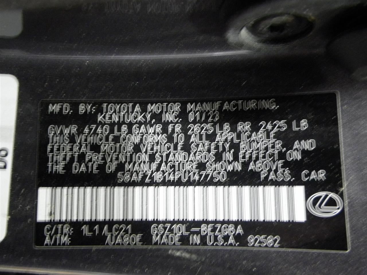 Automatic Transmission 3.5L 2GRFKS Engine UA80E Fits 2023 ES350