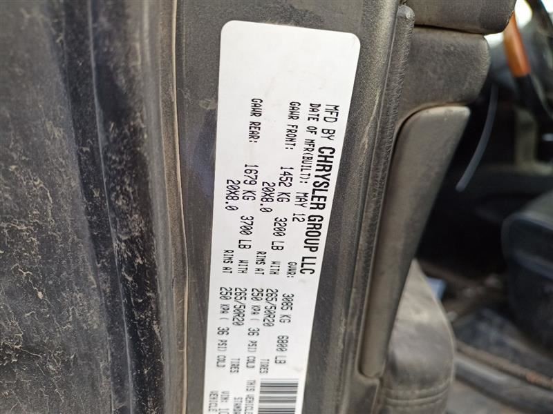 65RFE Automatic Transmission from 2012 Jeep Grand Cherokee 5.7L 4X4 10120752